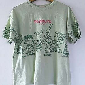 Peanuts T-Shirt - Light Green with Pink embroidered Logo